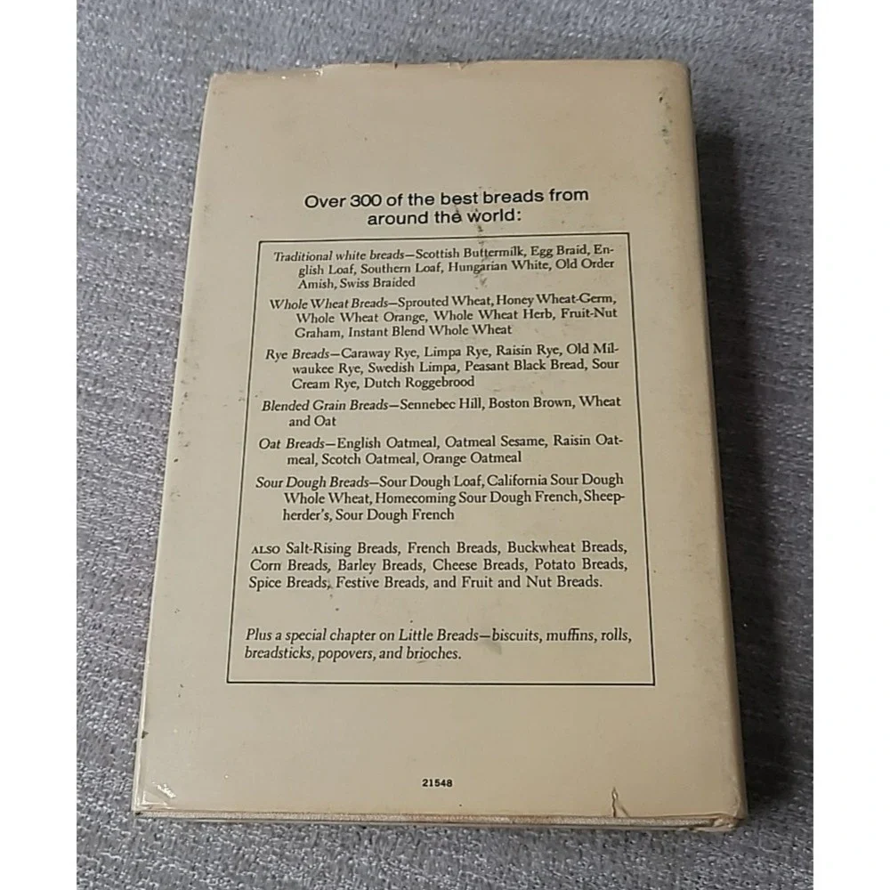 Complete Book Breads Cookbook by Bernard Clayton Jr. 100's‎ of Recipes Hardback